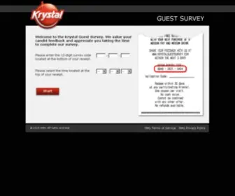 KRYstalguestsurvey.com(KRYstalguestsurvey) Screenshot