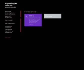 KRYstalkuglen.dk(KRYstalkuglen) Screenshot