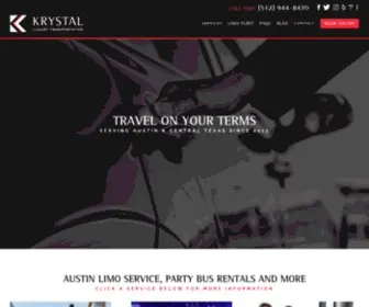 KRYstalluxuries.com(Krystal Luxury Transportation) Screenshot