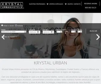 KRYstalurban-Hotels.com.mx(Krystal Urban) Screenshot
