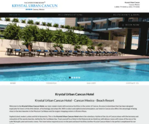 KRYstalurbancancunresort.com(Hotel Krystal Urban Cancun) Screenshot