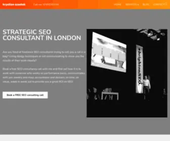 KRYstianszastok.co.uk(SEO Freelancer in London) Screenshot