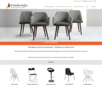 Krzesla-Stoly.pl(Asortyment wypożyczalni mebli eventowych. Wypożyczalnia sprzętu eventowego) Screenshot