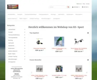 KS-Sport.ch(Leichtathletik, fussball, trainingsmaterial) Screenshot