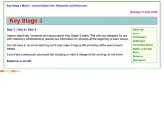 KS3Maths.co.uk(Key Stage 3) Screenshot