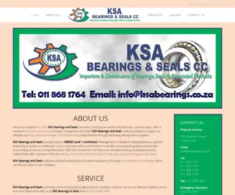 Ksabearings.co.za(KSA Bearings) Screenshot