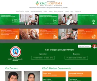 Ksachospitals.com(KSAC Hospitals) Screenshot