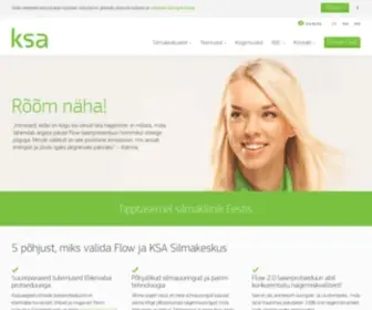 Ksa.ee(KSA Silmakeskus) Screenshot