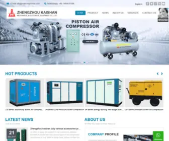 Ksaircompressor.com(Zhengzhou Kaishan Mechanical & Electrical Equipment Co) Screenshot