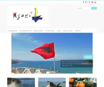 Ksamil.al(The Official Website of Ksamil Tourism) Screenshot