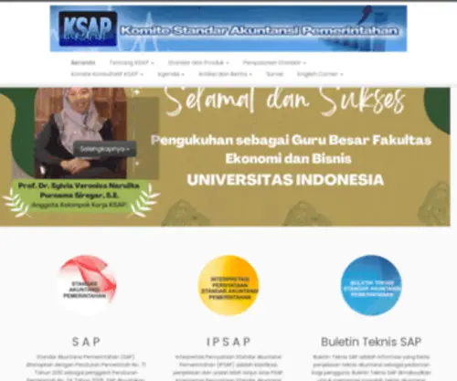 Ksap.org(Komite Standar Akuntansi Pemerintahan) Screenshot
