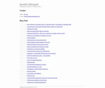 Ksat.me(Kaushik Sathupadi) Screenshot