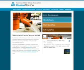 Ksawwa.org(Kansas Section American Water Works Association) Screenshot