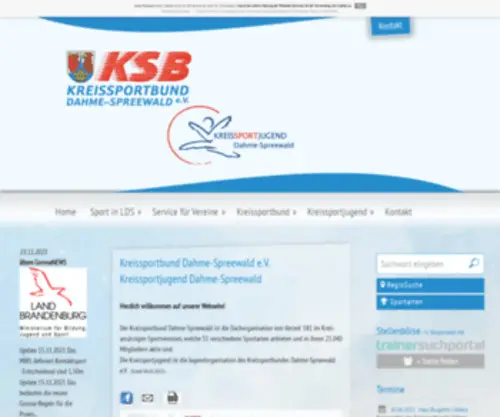 KSB-LDS.de(Kreissportbund Dahme) Screenshot
