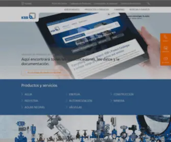 KSB.com.mx(Bombas, válvulas y servicios) Screenshot