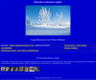 Kscoplaw.com(Kansas Coplaw) Screenshot