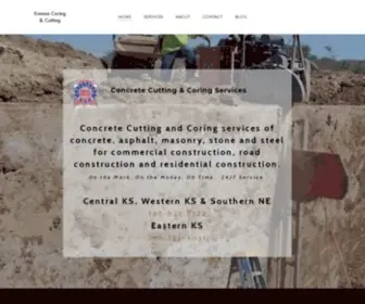 Kscoringandcutting.com(Concrete Cutting and Core Drilling Services) Screenshot