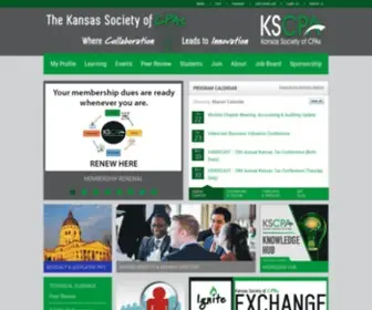 KScpa.org(Kansas Society of CPAs & Educational Foundation) Screenshot