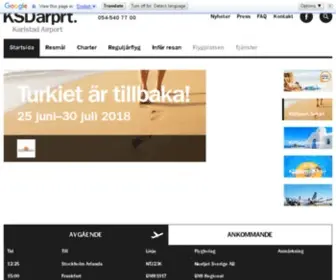 Ksdarprt.se(Karlstad Airport) Screenshot