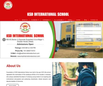 Ksdinternationalschool.com(Admissions Enquiry Select Academic yearSession) Screenshot