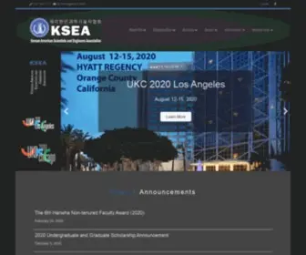 Ksea.org(Korean-American Scientists and Engineers Association) Screenshot
