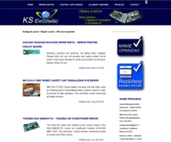 Kselectronic.cz(Oprava elektroniky KS Electronic Opravy řídících jednotek elektronických zařízení) Screenshot