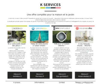 Kservices.fr(K Services : Spécialisée dans le jardin et la maison) Screenshot