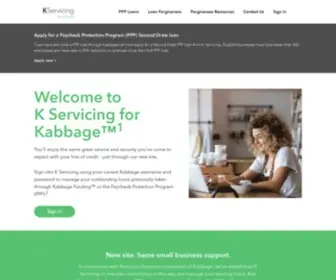 Kservicing.com(Kabbage servicing) Screenshot