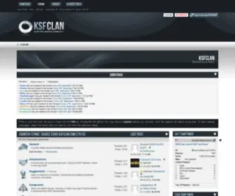 KSFclan.com(Our gaming community forums. KSFClan brings gameservers for Counter) Screenshot