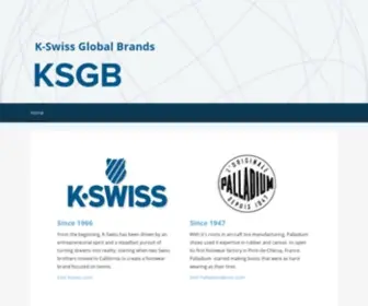 KSGB.com(K-Swiss Global Brands) Screenshot