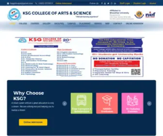 KSgcollege.com(KSG College of Arts and Science) Screenshot