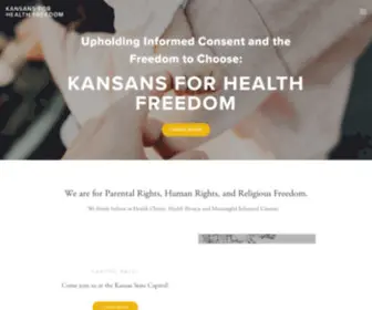 KSHF.org(Kansans for Health Freedom) Screenshot