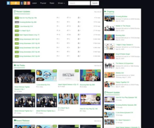Kshow123.net(Korean TV Shows Online) Screenshot