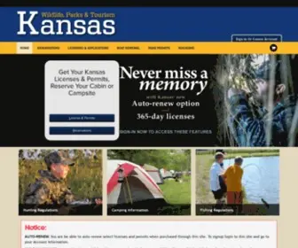 Kshuntfishcamp.com(Kansas Wildlife) Screenshot