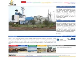 KSK.co.in(KSK Energy Ventures Limited) Screenshot
