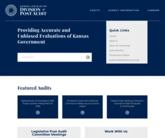 KSlpa.org(Kansas Legislative Division of Post Audit) Screenshot