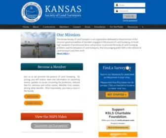KSLS.com(Kansas Society of Land Surveyors) Screenshot