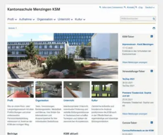 Ksmenzingen.ch(Kantonsschule Menzingen KSM) Screenshot