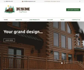 KSmloghomes.com(KSM Log Homes) Screenshot