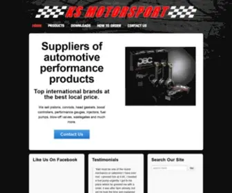 Ksmotorsport.co.za(Suppliers of performance automotive parts) Screenshot