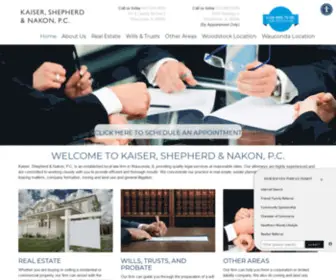 KSnfirm.com(Real Estate & Estate Planning Attorney in Wauconda & Woodstock) Screenshot