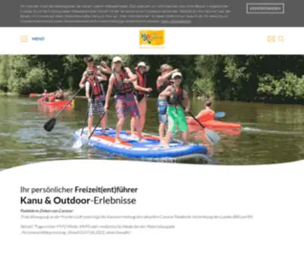 Kso-Outdoor.de(Der Spezialist für Kanu und Outdoorerlebnisse auf Donau und Iller) Screenshot