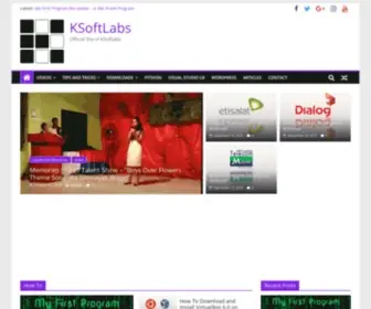 Ksoftlabs.com(Official Site of KSoftlabs) Screenshot