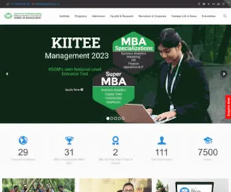 Ksom.ac.in(KIIT School of Management (KSOM)) Screenshot