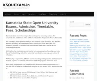 Ksouexam.in(Karnataka State Open University Exams) Screenshot