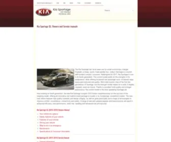 Ksportagegl.com(Kia Sportage Owners and Service manuals online) Screenshot