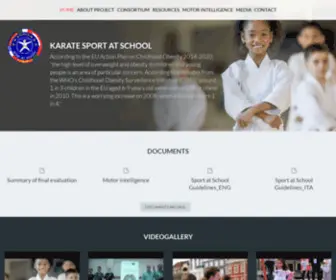 Ksportatschool.eu(KARATE SPORT AT SCHOOL According to the EU Action Plan on Childhood Obesity 2014) Screenshot