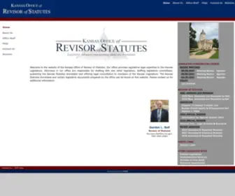 Ksrevisor.org(Kansas Office of Revisor of Statutes) Screenshot
