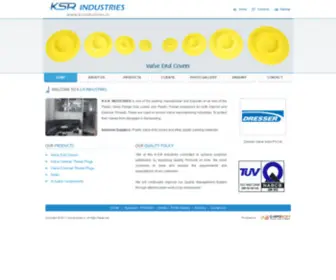 Ksrindustries.in(Manufacturer of Plastic Valve End Cover's and thread protectors in coimbaatore) Screenshot