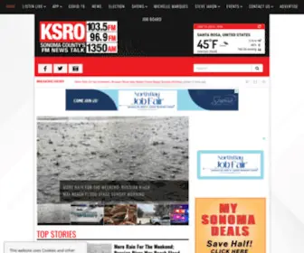 Ksro.com(News and Talk of Sonoma County 1350 KSRO) Screenshot